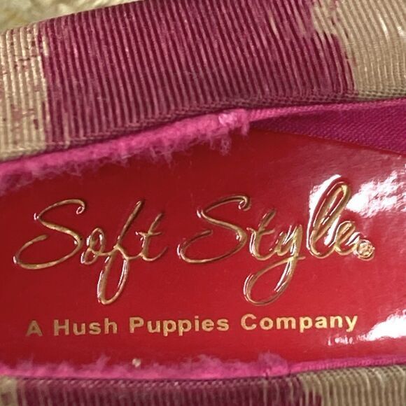 Hush Puppies Heels Womens Size 8.5 Red Purple Espadrille Wedge Comfort Shoes New - Picture 13 of 14